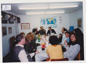 נהוראי בישיבה עם וועד אוניברסיטת ת-א בתפקיד